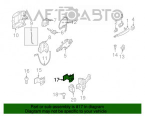 Buclele ușii față inferioare stânga BMW 3 F30 4d 12-18