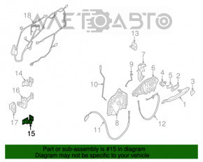 Петля двери нижняя передняя правая Mini Cooper F56 3d 14-