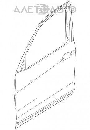 Дверь в сборе передняя левая BMW X3 F25 11-17 синий A76M, с эмблемой Xdrive 28i, тычка