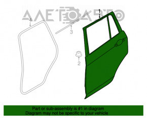 Дверь в сборе задняя правая BMW X3 F25 11-17