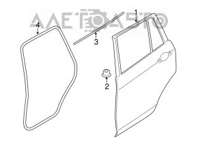 Дверь в сборе задняя правая BMW X3 F25 11-17