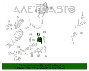 Петля двери верхняя задняя левая BMW 5 F10 11-16