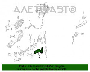 Петля двери нижняя задняя левая BMW 5 F10 11-16