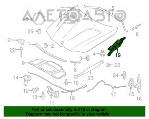 Петля капота правая BMW X3 F25 11-17