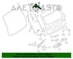 Петля двери багажника левая BMW X3 F25 11-17