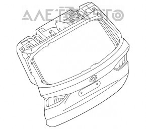 Ușa portbagajului goală pentru BMW X1 F48 16-22