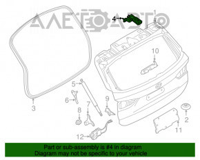 Balamaua portbagajului dreapta BMW X1 F48 16-22