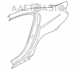 Четверть крыло задняя правая BMW 7 G12 16-22