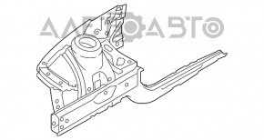 Partea din față stânga BMW 3 F30 16-18