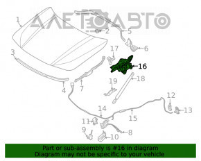 Петля капота левая BMW X1 F48 16-22