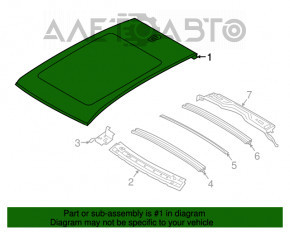 Acoperiș metalic pentru BMW X1 F48 16-22 cu panoramă