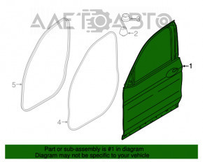 Ușă asamblată față stânga BMW X3 G01 18-21