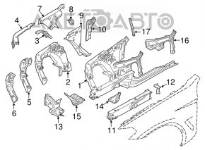 Четверть передняя левая BMW X3 G01 18-21