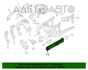 Partea din față dreapta a BMW X3 G01 18-21, neagră, cu stâlp central