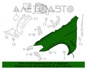 Aripa față stânga BMW X3 G01 X4 G02 18-