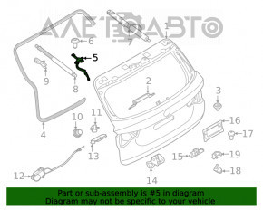 Buclele ușii portbagajului stânga BMW X3 G01 18-21