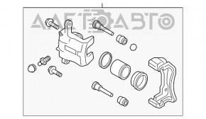 Suportul frontal stânga Nissan Rogue 14-20