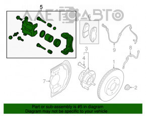 Suportul frontal stânga Nissan Rogue 14-20