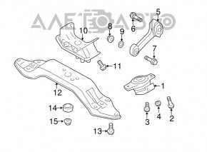 Suportul de pernă de cutie de viteze pentru Subaru Forester 14-18 SJ 2.0 automat