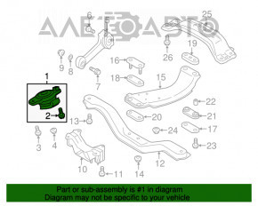 Pernele motorului dreapta Subaru Forester 14-18 SJ 2.0