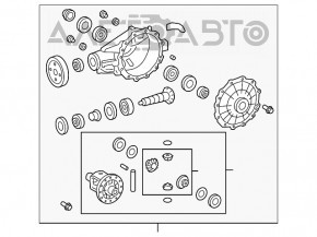 Задний дифференциал редуктор Toyota Sequoia 08-16 rwd 141к