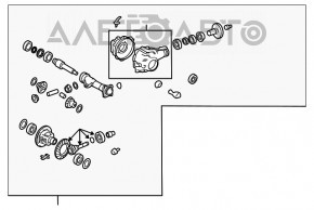 Передний редуктор дифференциал Lexus GX470 03-09