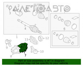 Diferențialul spate reductor Toyota Rav4 13-18