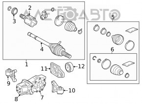 Diferențialul spate reductor Toyota Rav4 13-18