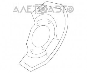 Capacul discului de frână față stânga Nissan Murano z50 03-08