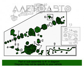 Diferențialul spate reductor Honda HR-V 16-22