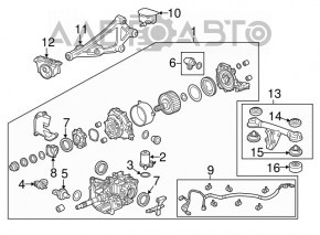 Diferențialul spate reductor Honda HR-V 16-22