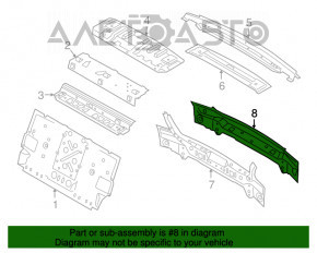 Panoul din spate al BMW 7 G11 G12 16-22, format din 2 piese