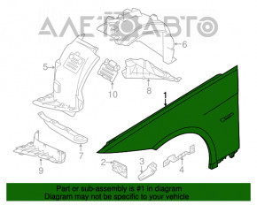 Aripa fata stanga BMW 335i e92 07-13