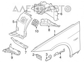 Aripa fata stanga BMW 335i e92 07-13