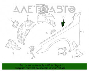 Suport aripi spate stânga BMW 7 G11 G12 16-22