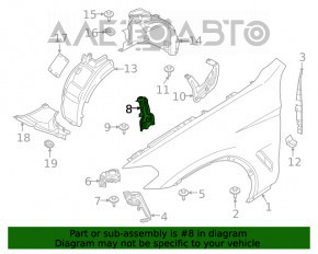 Suport aripi stânga față BMW X3 G01 18- central