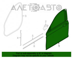 Ușă asamblată față stânga BMW 7 G11 G12 16-22