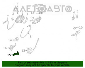 Петля двери нижняя задняя правая BMW 7 G11 G12 16-22