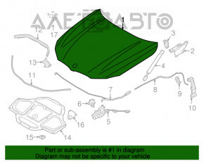 Capota goală a unui BMW 7 G11 G12 16-19