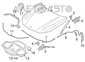 Capota goală a unui BMW 7 G11 G12 16-19