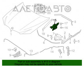 Buclă capotă stânga BMW X3 G01 18-