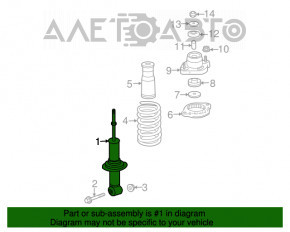 Amortizor spate dreapta Mitsubishi Outlander 16-21 restabilit.