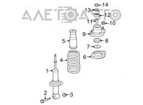 Amortizor spate dreapta Mitsubishi Outlander 16-21 restabilit.