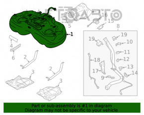 Топливный бак Subaru Outback 20-