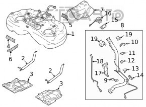 Топливный бак Subaru Outback 20-