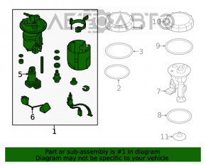 Pompă de combustibil pentru Subaru Outback 20-