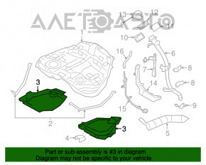 Protecția rezervorului stânga pentru Subaru Outback 15-19