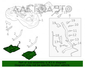 Защита бака правая Subaru Outback 20-