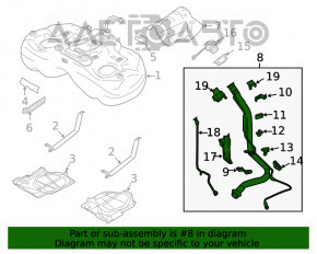 Заливная горловина топливного бака Subaru Outback 20-