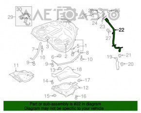 Заливная горловина топливного бака Subaru b9 Tribeca